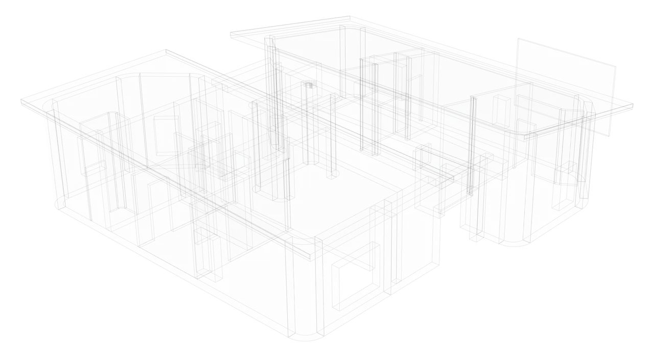 Lot 4 at the lot, with the whole house in outline